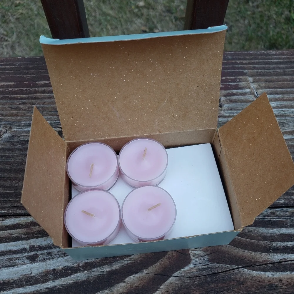 (10) PartyLite Strawberry Rhubarb Universal Tealight Candles - Retired - Picture 5 of 12